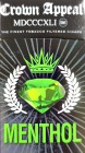 Crown Appeal Filtered Little Cigars - Menthol 100 Box 